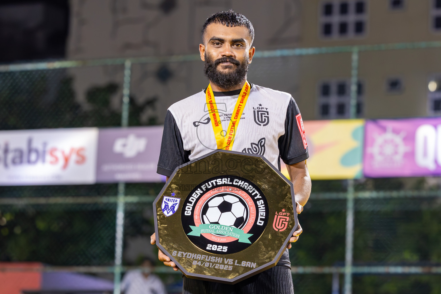 Opening of Golden Futsal Challenge 2025 with Charity Shield Match between L.Gan vs B.Eydhafushi was held on Saturday, 4th January 2025, in Hulhumale', Maldives Photos: Ismail Thoriq / images.mv