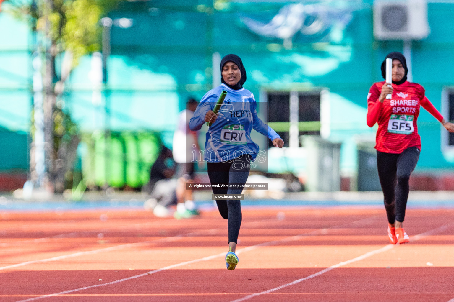 Day 3 of National Athletics Championship 2023 was held in Ekuveni Track at Male', Maldives on Saturday, 25th November 2023. Photos: Nausham Waheed / images.mv