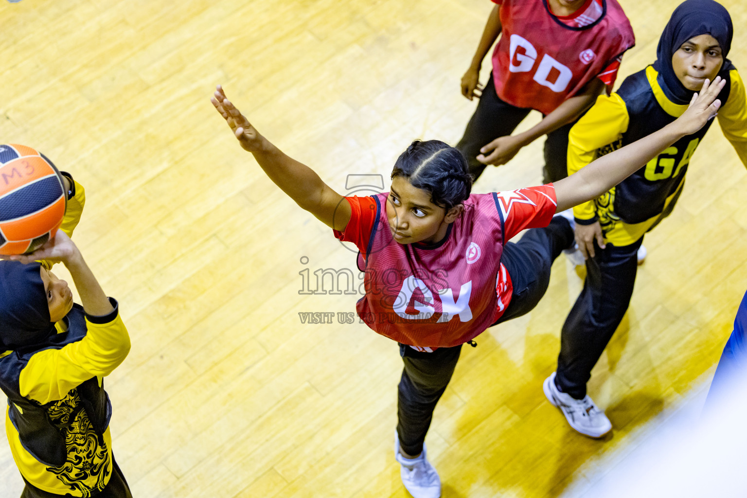 Day 4 of 25th Inter-School Netball Tournament was held in Social Center at Male', Maldives on Monday, 12th August 2024. Photos: Nausham Waheed / images.mvbv c