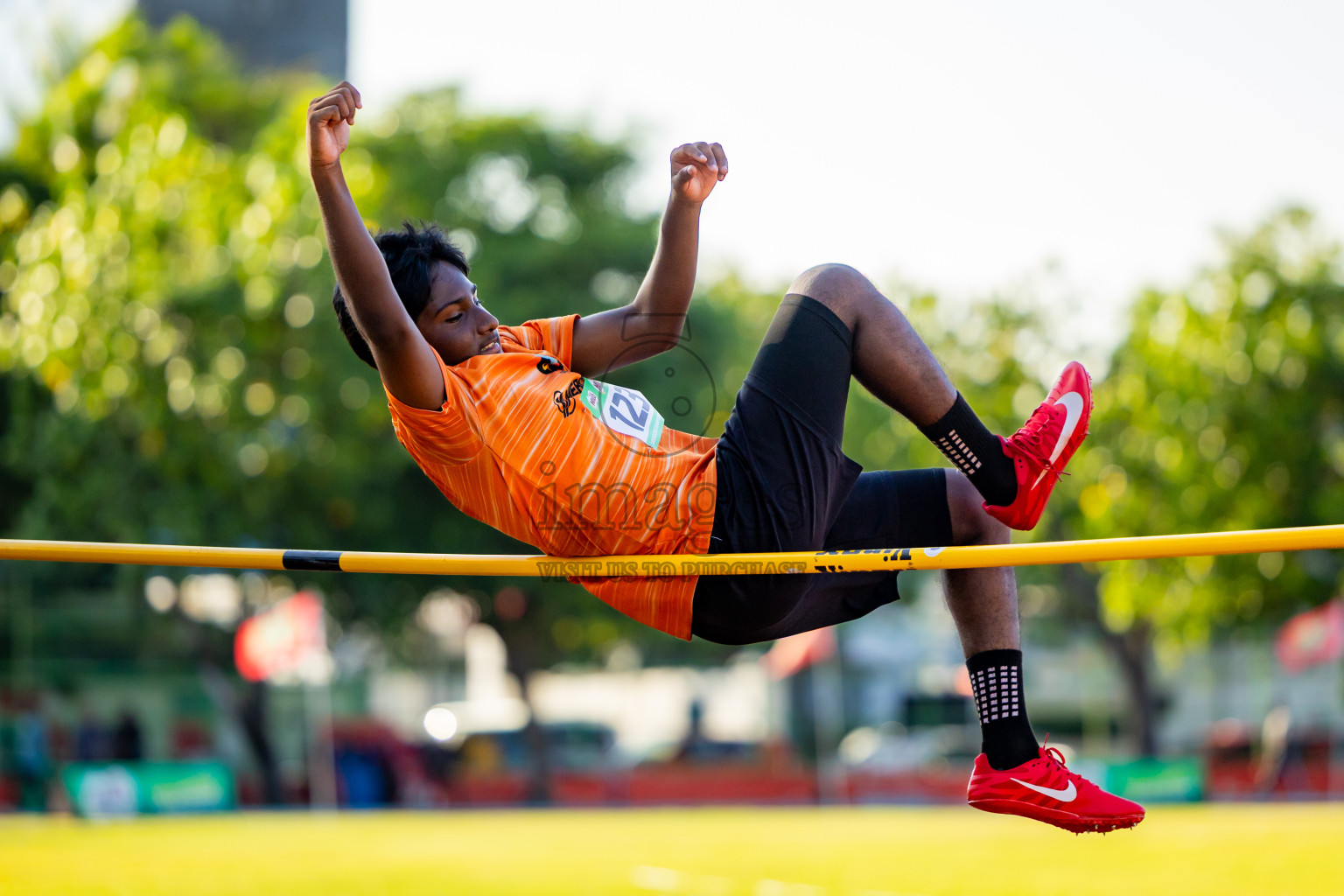 Day 1 of 12th Milo Association Championships was held in Ekuveni Track at Male', Maldives on Thursday, 24th April 2025. Photos: Nausham Waheed  / images.mv