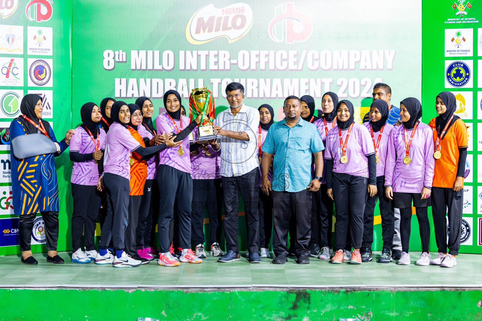 2nd Division Final of 8th Inter-Office/Company Handball Tournament 2024, held in Handball ground, Male', Maldives on Tuesday, 17th September 2024 Photos: Nausham Waheed/ Images.mv