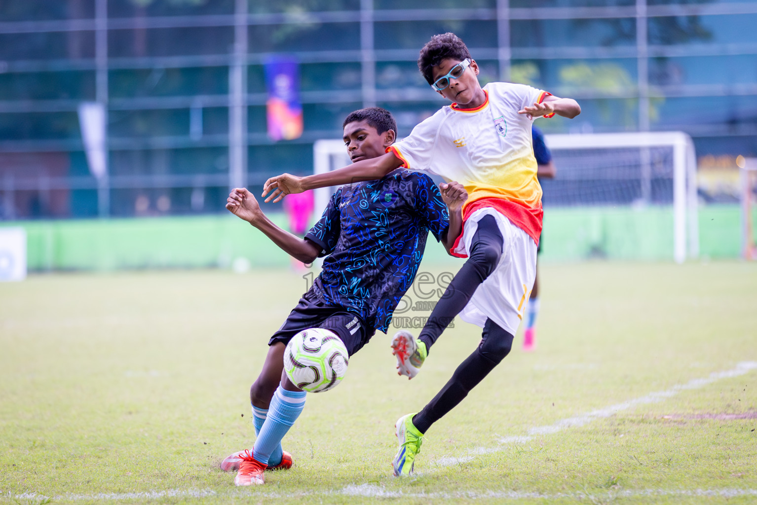 Club Eagles vs Super United Sports (U14) in Day 4 of Dhivehi Youth League 2024 held at Henveiru Stadium on Thursday, 28th November 2024. Photos: Shuu Abdul Sattar/ Images.mv