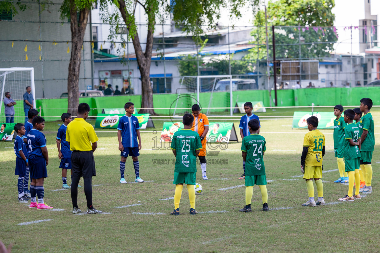 Day 1 of MILO Academy Championship 2024 - U12 was held at Henveiru Grounds in Male', Maldives on Thursday, 4th July 2024. 
Photos: Ismail Thoriq / images.mv