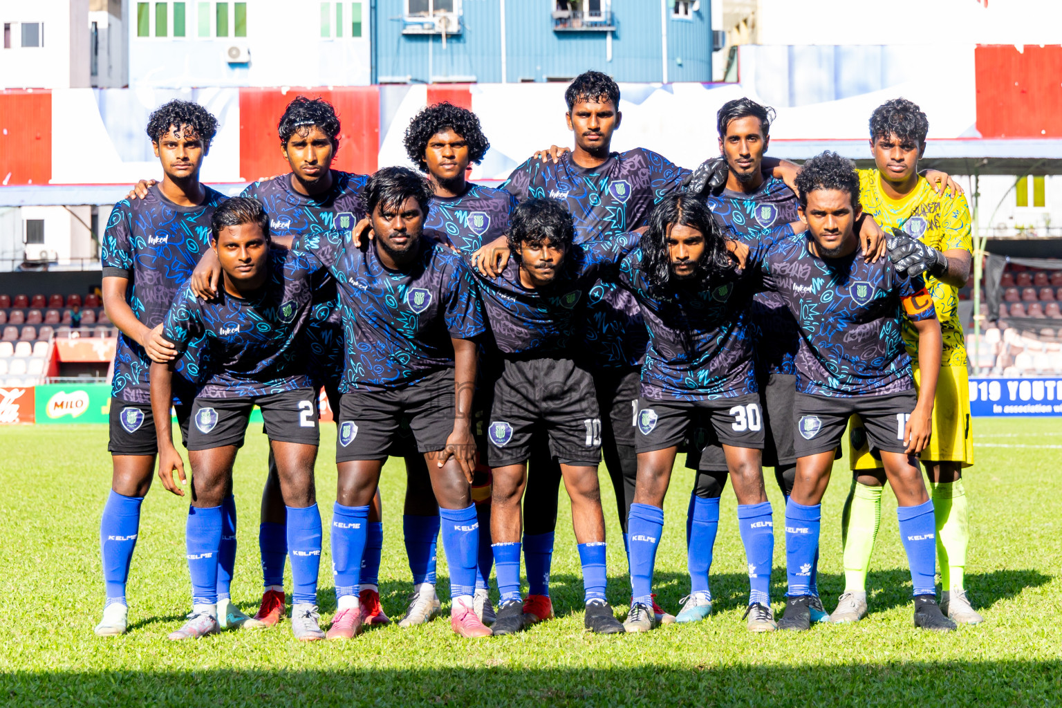 Super United Sports vs Club Eagles in Day 7 of Under 19 Youth Championship 2024 was held at National Stadium in Male', Maldives on Monday, 27th June 2024. Photos: Nausham Waheed / images.mv