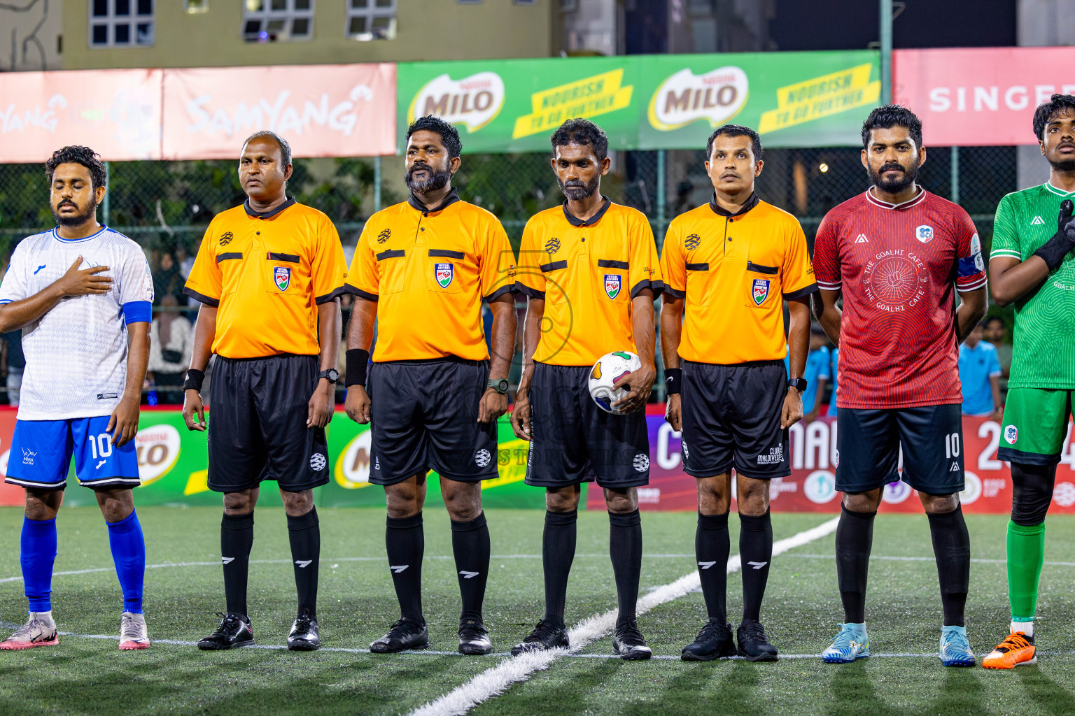 TEMMA vs 220 in the Semi-finals of Club Maldives Classic 2024 held in Rehendi Futsal Ground, Hulhumale', Maldives on Tuesday, 19th September 2024. 
Photos: Nausham Waheed / images.mv