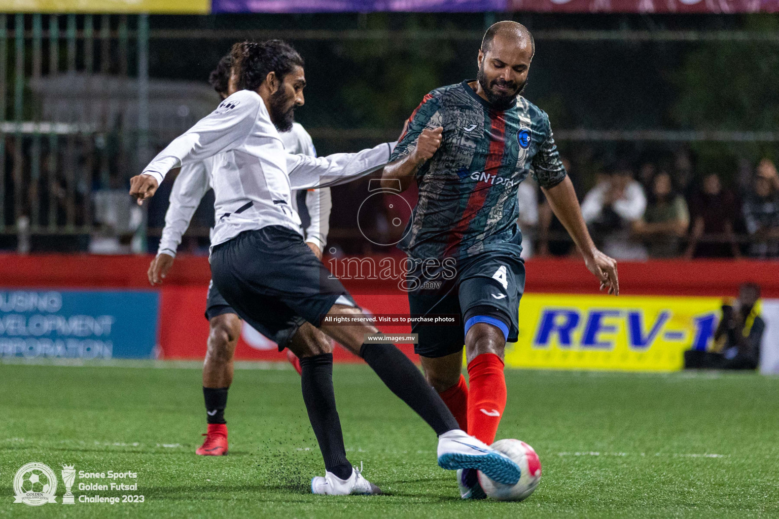 R. Inguraidhoo vs R. Innamadhoo in Day 4 of Golden Futsal Challenge 2023 on 08 February 2023 in Hulhumale, Male, Maldives