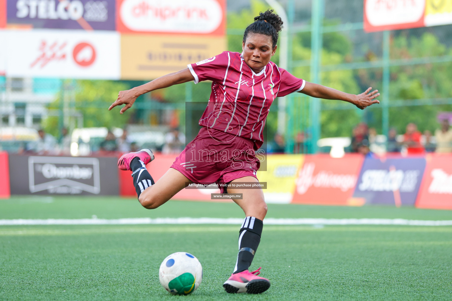 MIRA SC vs Club MYS in 18/30 Futsal Fiesta Classic 2023 held in Hulhumale, Maldives, on Tuesday, 18th July 2023 Photos: Nausham Waheed / images.mv