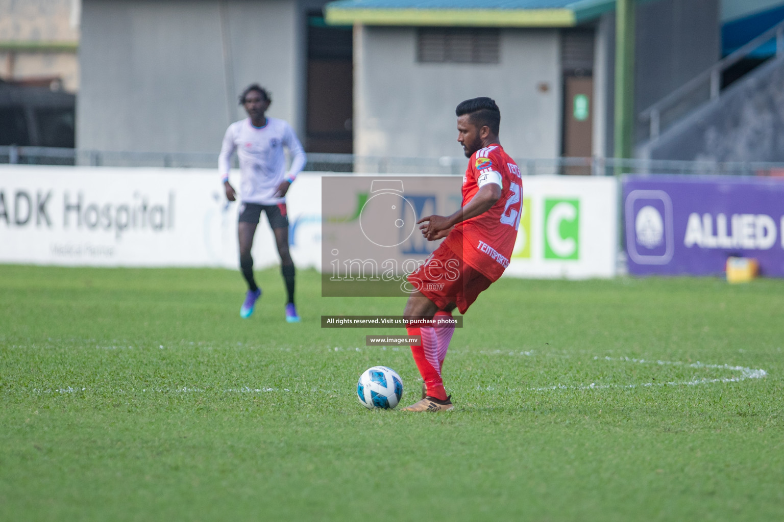 Tent Sports Club vs Club PK in 2nd Division 2022 on 13th July 2022, held in National Football Stadium, Male', Maldives  Photos: Hassan Simah / Images.mv