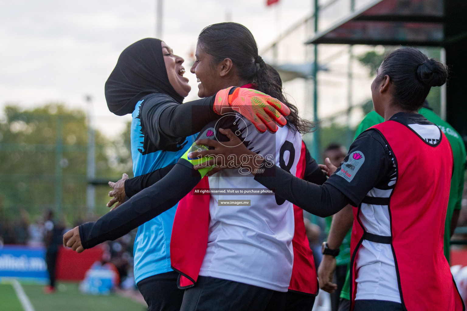 MPL vs DSC in Eighteen Thirty Women's Futsal Fiesta 2022 was held in Hulhumale', Maldives on Monday, 17th October 2022. Photos: Hassan Simah, Mohamed Mahfooz Moosa / images.mv