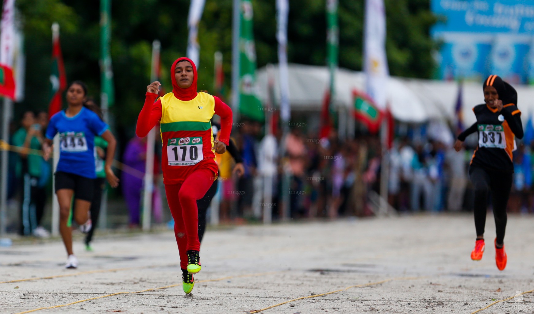 Interschool Athletics held from 2 - 5 September 2016  in Male', Maldives, Friday, 2, September 2016.(Images.mv Photo/ Abdulla Abeedh).