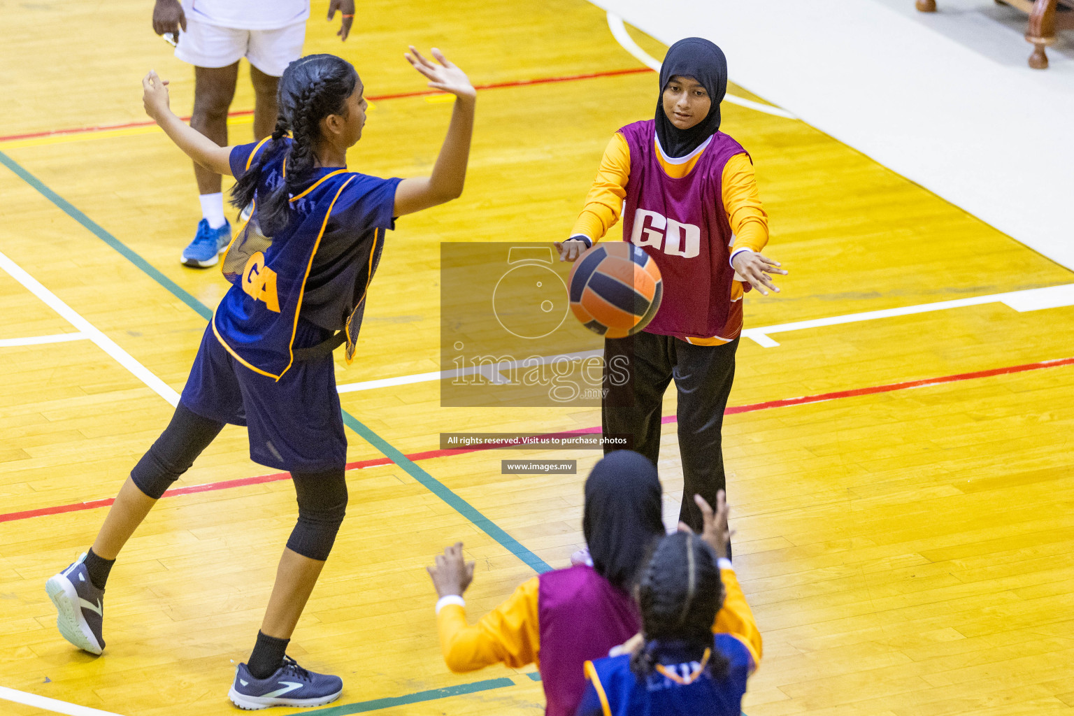 Day7 of 24th Interschool Netball Tournament 2023 was held in Social Center, Male', Maldives on 2nd November 2023. Photos: Nausham Waheed / images.mv