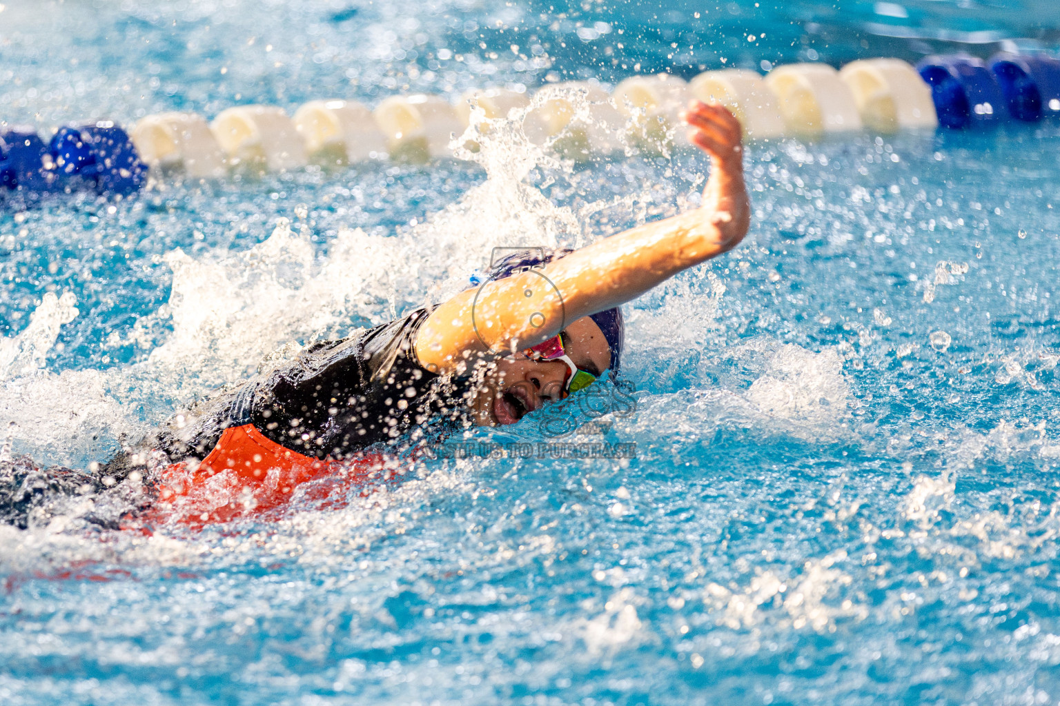 Day 3 of National Swimming Competition 2024 held in Hulhumale', Maldives on Sunday, 15th December 2024. Photos: Hassan Simah / images.mv