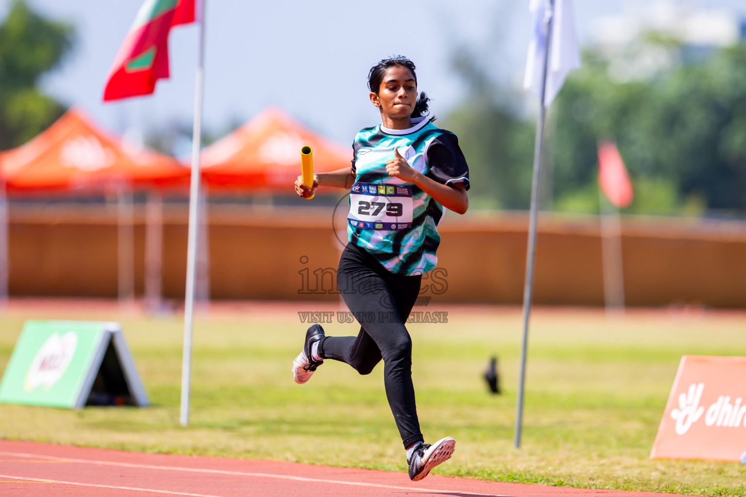 Day 6 of MWSC Interschool Athletics Championships 2024 held in Hulhumale Running Track, Hulhumale, Maldives on Thursday, 14th November 2024. Photos by: Nausham Waheed / Images.mv