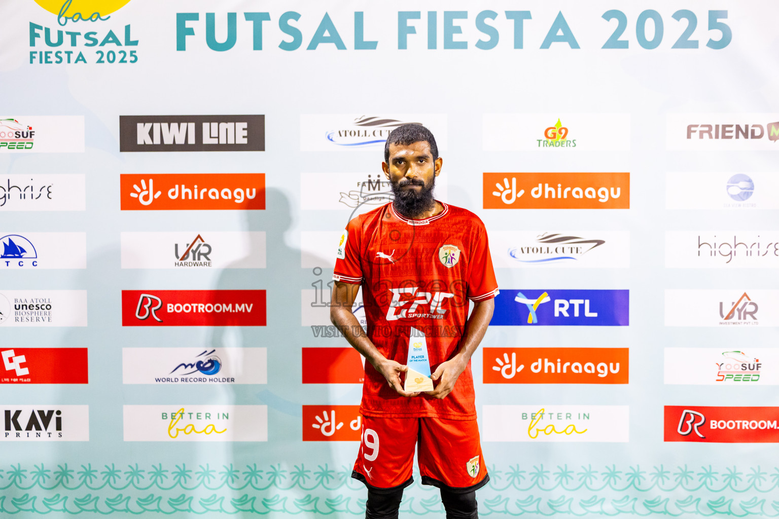 Kudarikilu vs Dharavandhoo in Day 4 of Better in Baa Futsal Fiesta 2025 Men's division held in B. Eydhafushi, Maldives on Saturday, 8th November 2025. Photos: Nausham Waheed / images.mv