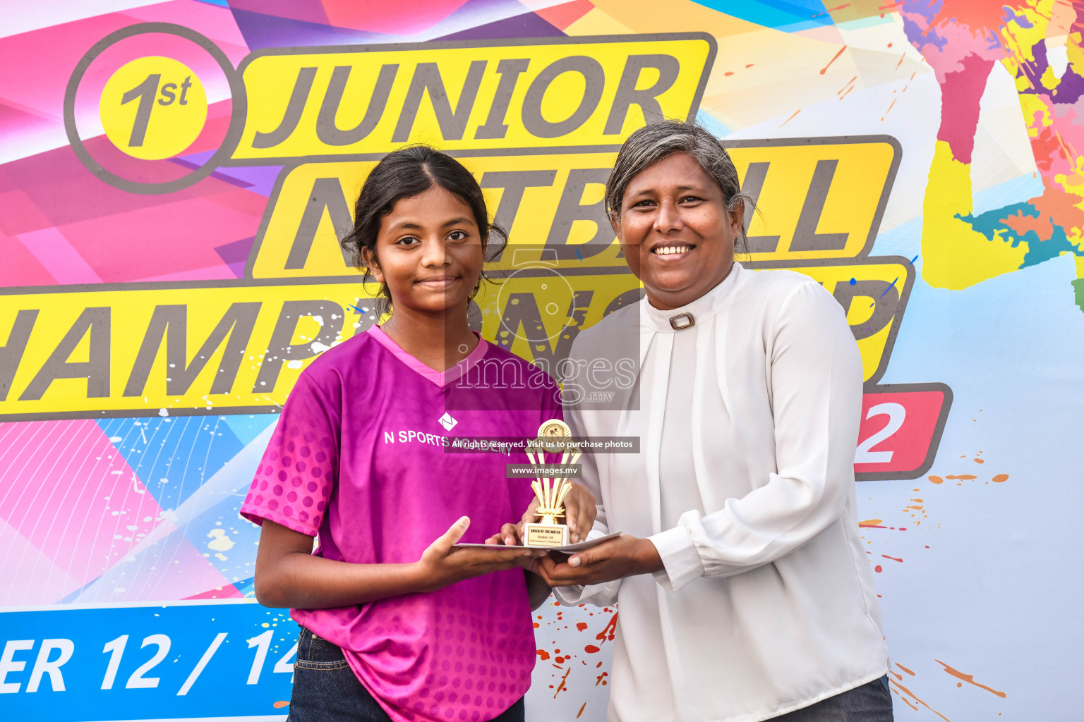 Final of Junior Netball Championship 2022 held in Male', Maldives on 19th March 2022. Photos by Nausham Waheed