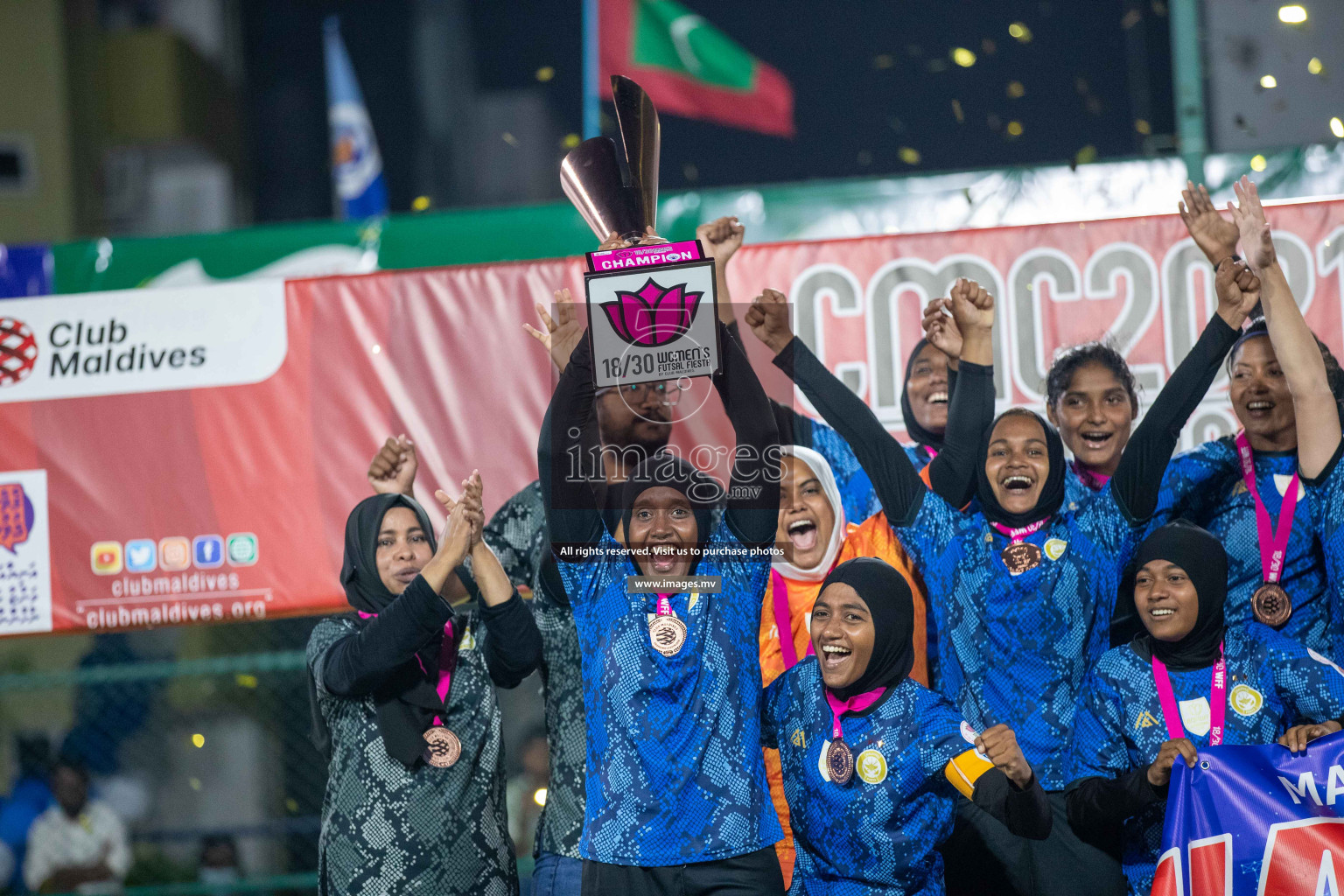 orts Limited vs WAMCO - in the Finals 18/30 Women's Futsal Fiesta 2021 held in Hulhumale, Maldives on 18 December 2021. Photos by Shuu Abdul Sattar