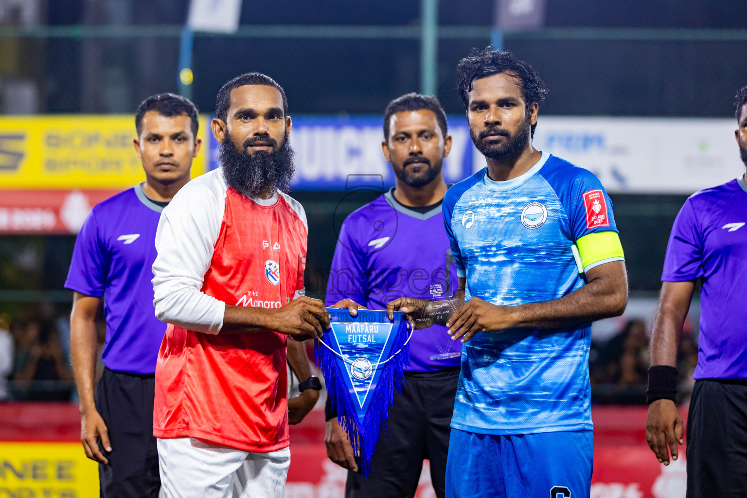 N Maafaru vs N Kendhikulhudhoo in Day 23 of Golden Futsal Challenge 2024 was held on Tuesday , 6th February 2024 in Hulhumale', Maldives Photos: Nausham Waheed / images.mv