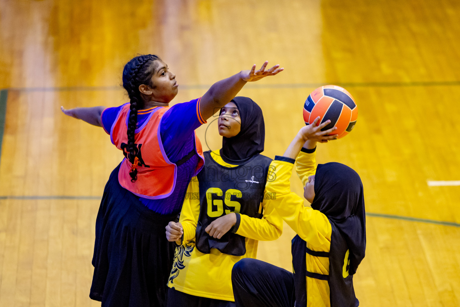 Day 7 of 25th Inter-School Netball Tournament was held in Social Center at Male', Maldives on Saturday, 17th August 2024. Photos: Nausham Waheed / images.mv