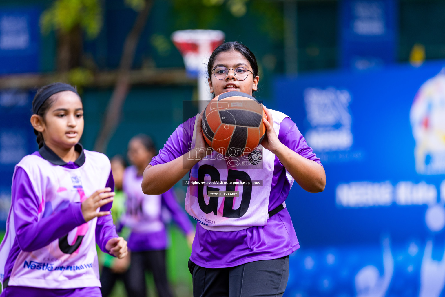 Day 1 of Nestle' Kids Netball Fiesta 2023 held in Henveyru Stadium, Male', Maldives on Thursday, 30th November 2023. Photos by Nausham Waheed / Images.mv