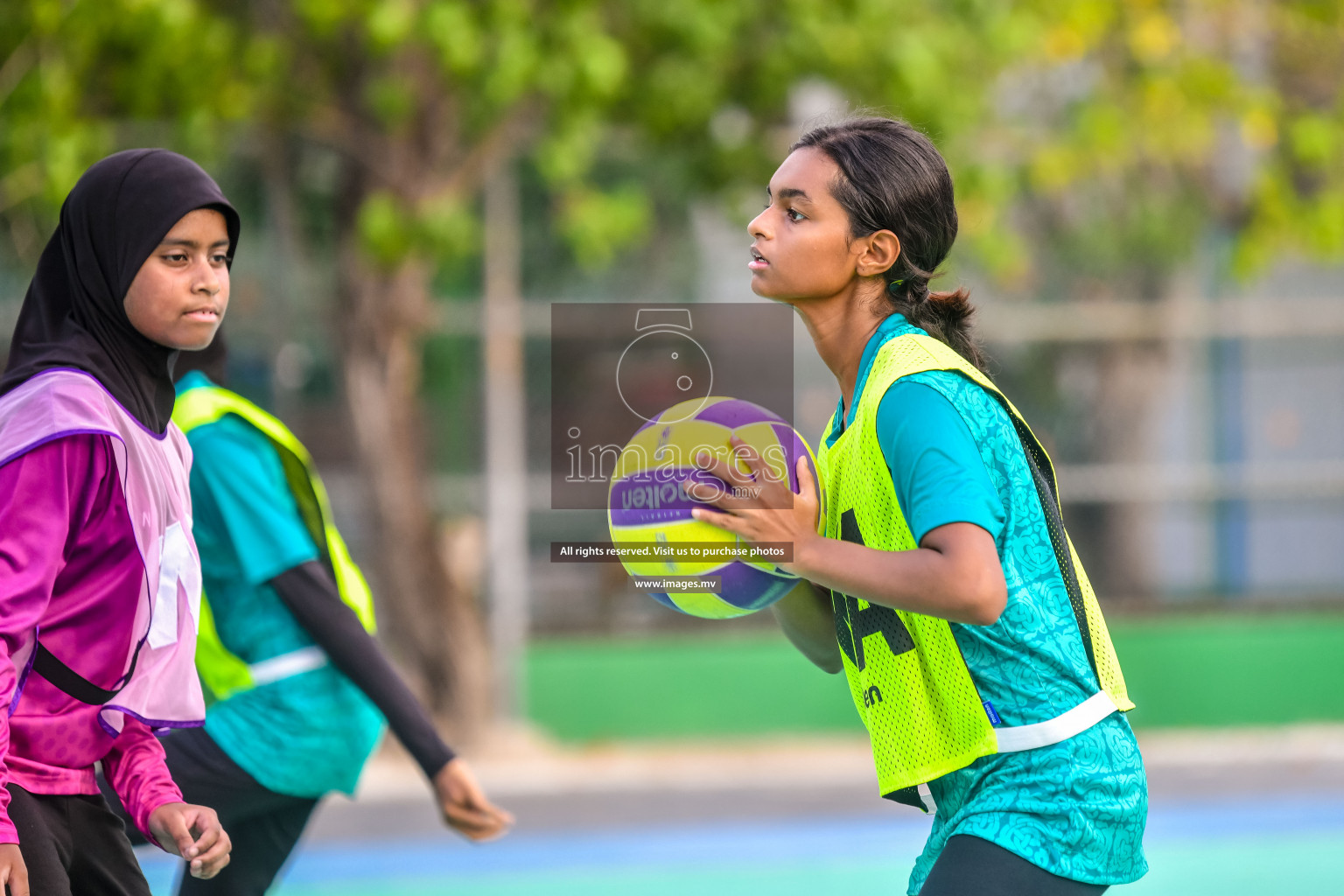 Day 9 of Junior Netball Championship 2022 held in Male', Maldives. Photos by Nausham Waheed