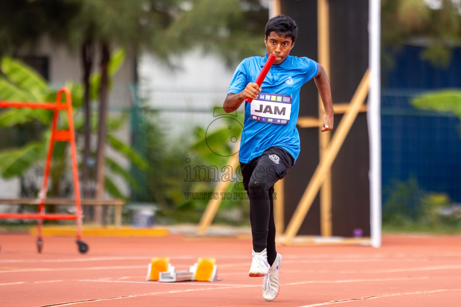 Day 5 of MWSC Interschool Athletics Championships 2024 held in Hulhumale Running Track, Hulhumale, Maldives on Wednesday, 13th November 2024. Photos by: Raif Yoosuf / Images.mv