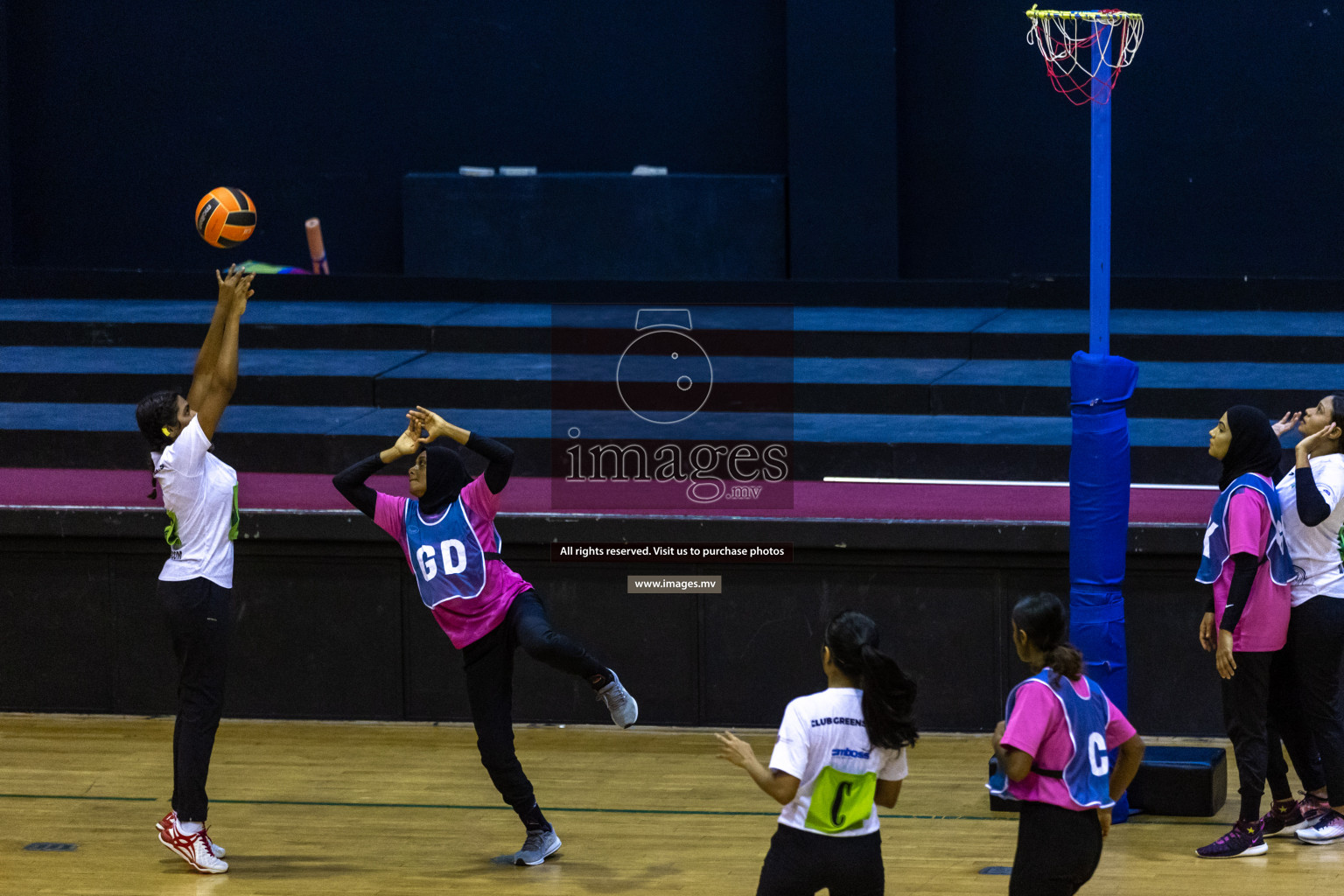 Sports Club Shining Star vs Club Green Streets in the Milo National Netball Tournament 2022 on 17 July 2022, held in Social Center, Male', Maldives. Photographer: Hassan Simah / Images.mv