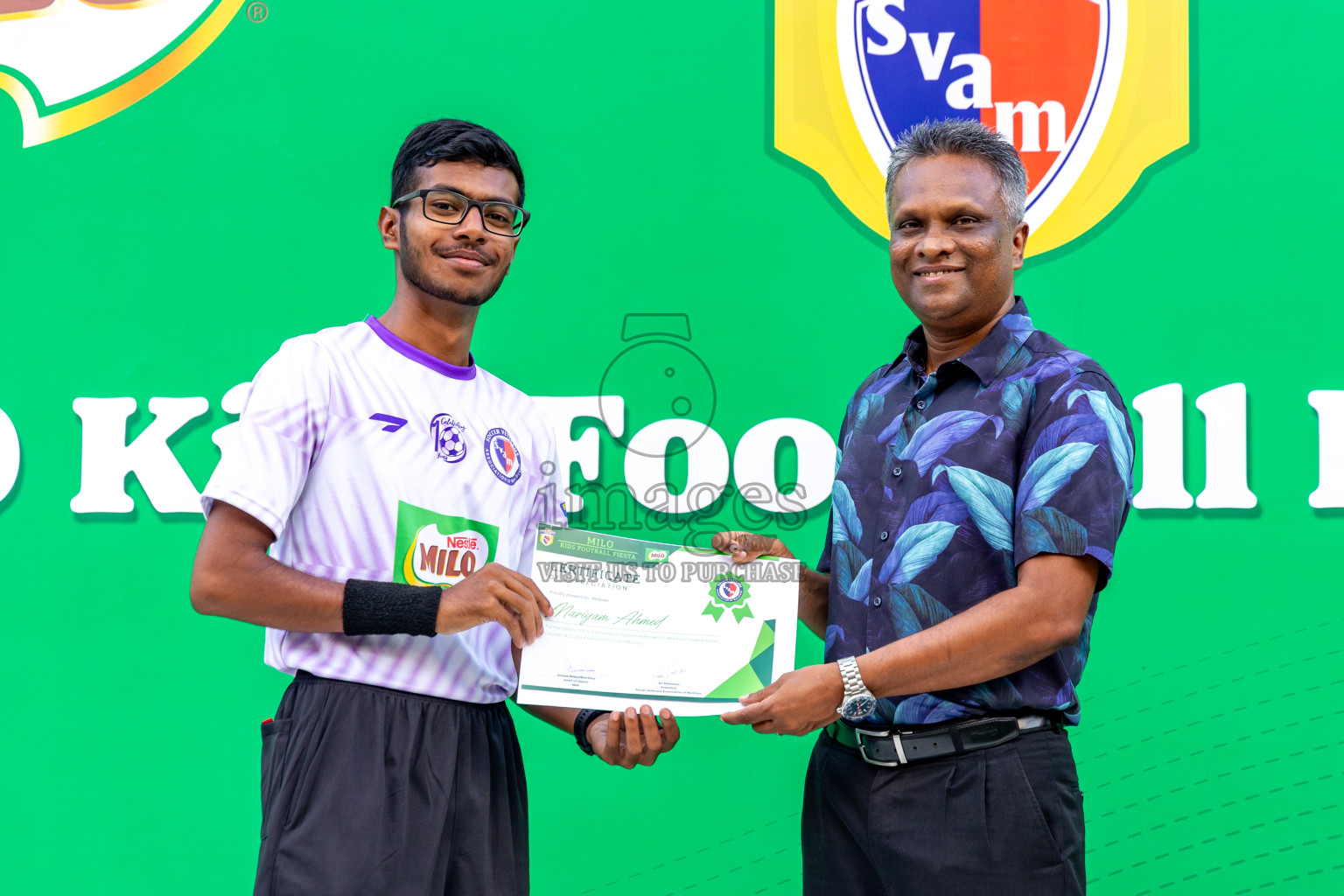 Day 2 of MILO Kids Football Fiesta was held at National Stadium in Male', Maldives on Saturday, 24th February 2024.