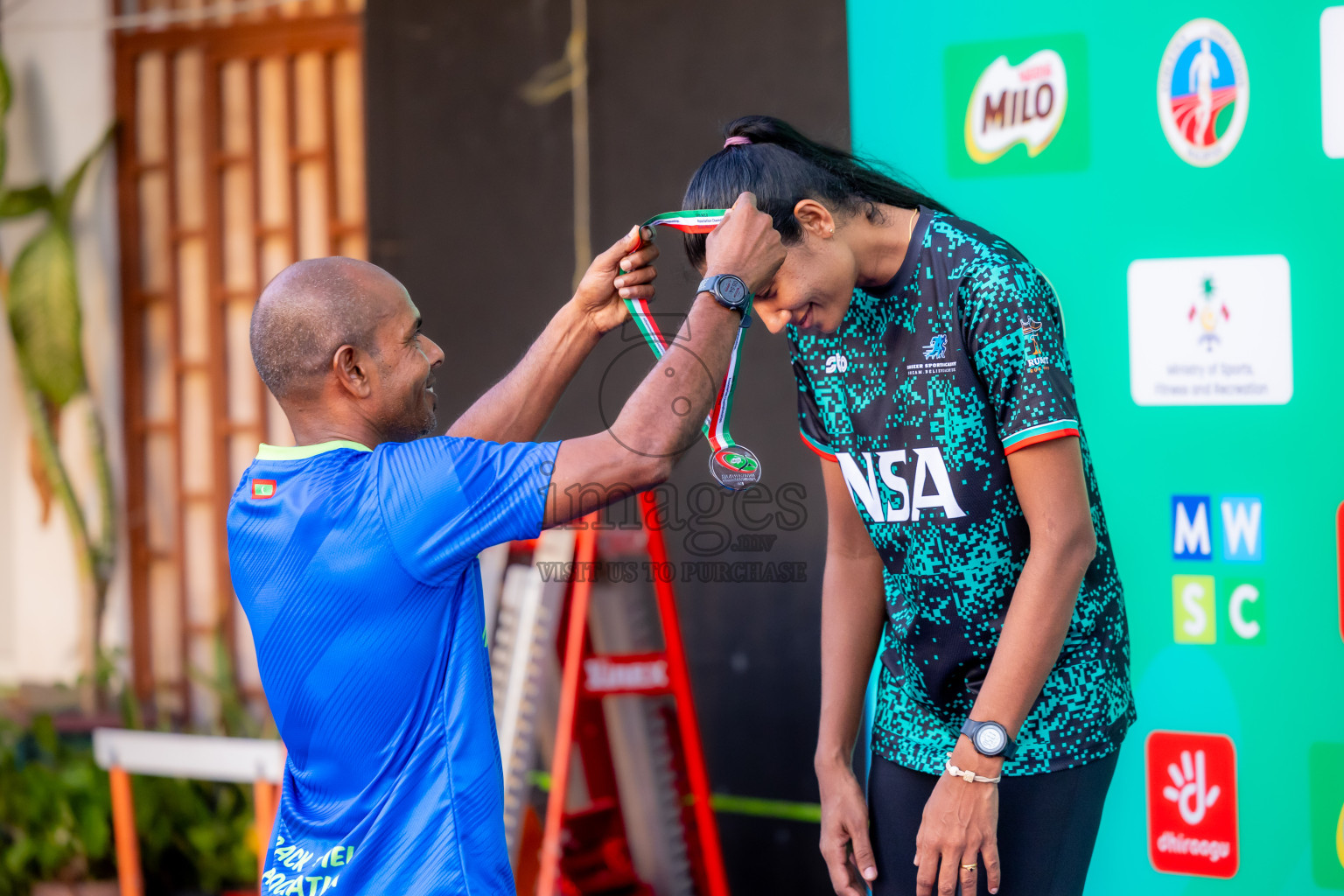Day 1 of 12th Milo Association Championships was held in Ekuveni Track at Male', Maldives on Thursday, 24th April 2025. Photos: Nausham Waheed / images.mv