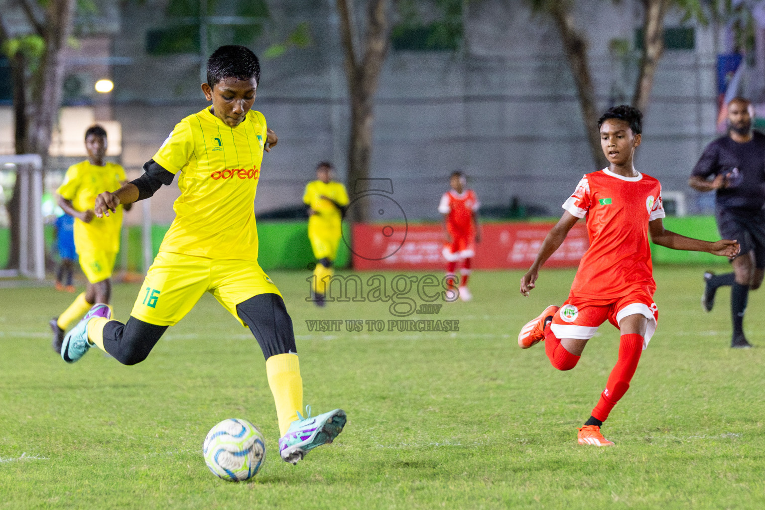 Maziya vs Hurriya (U12) in Day 4 of Dhivehi Youth League 2024 held at Henveiru Stadium on Thursday, 28th November 2024. Photos: Shuu Abdul Sattar/ Images.mv