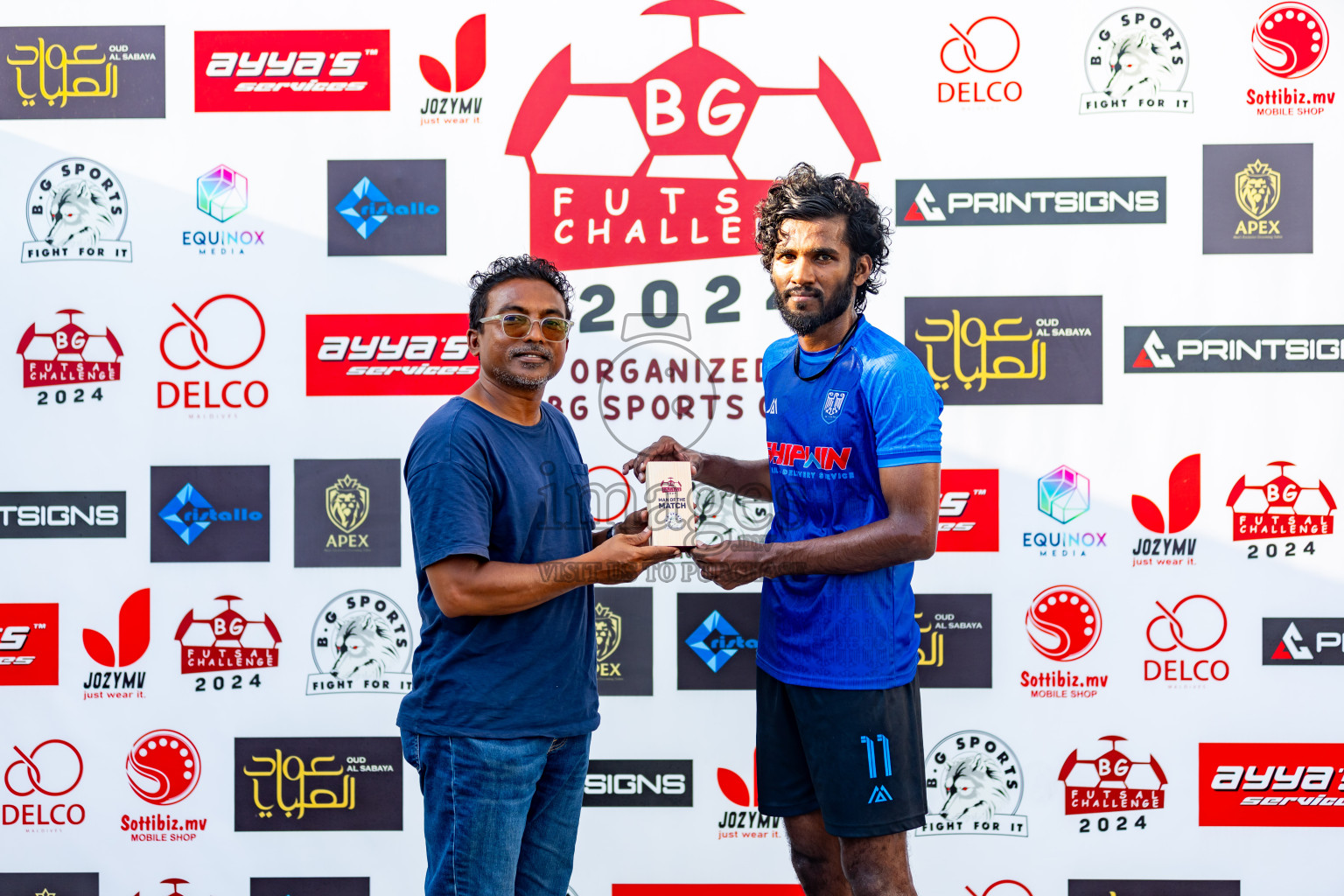 Spartans vs FC Calms Blue in Day 13 of BG Futsal Challenge 2024 was held on Sunday, 24th March 2024, in Male', Maldives Photos: Nausham Waheed / images.mv