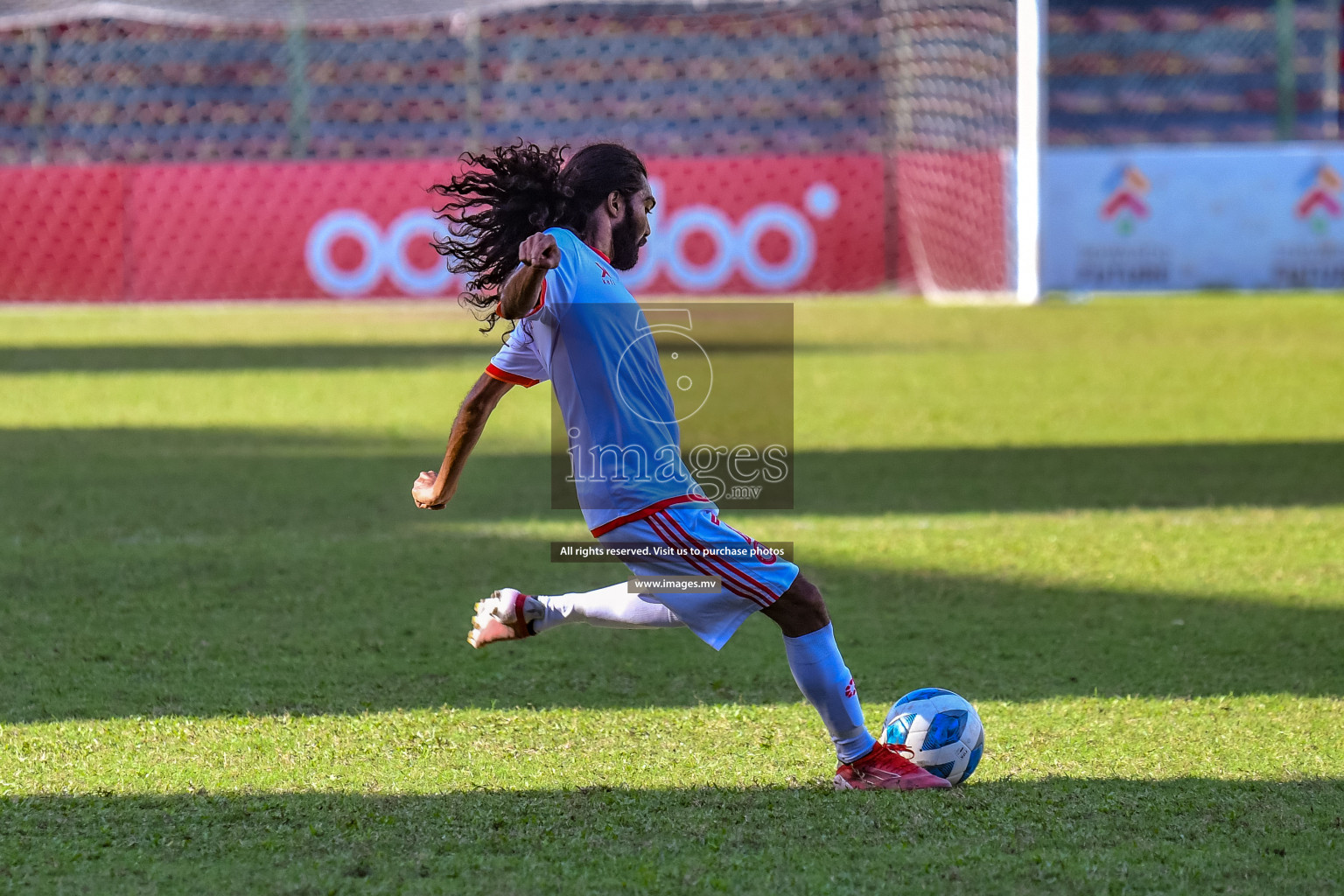 Buru Sports Club vs New Radiant Sports Club in the 2nd Division 2022 on 14th Aug 2022, held in National Football Stadium, Male', Maldives Photos: Nausham Waheed / Images.mv