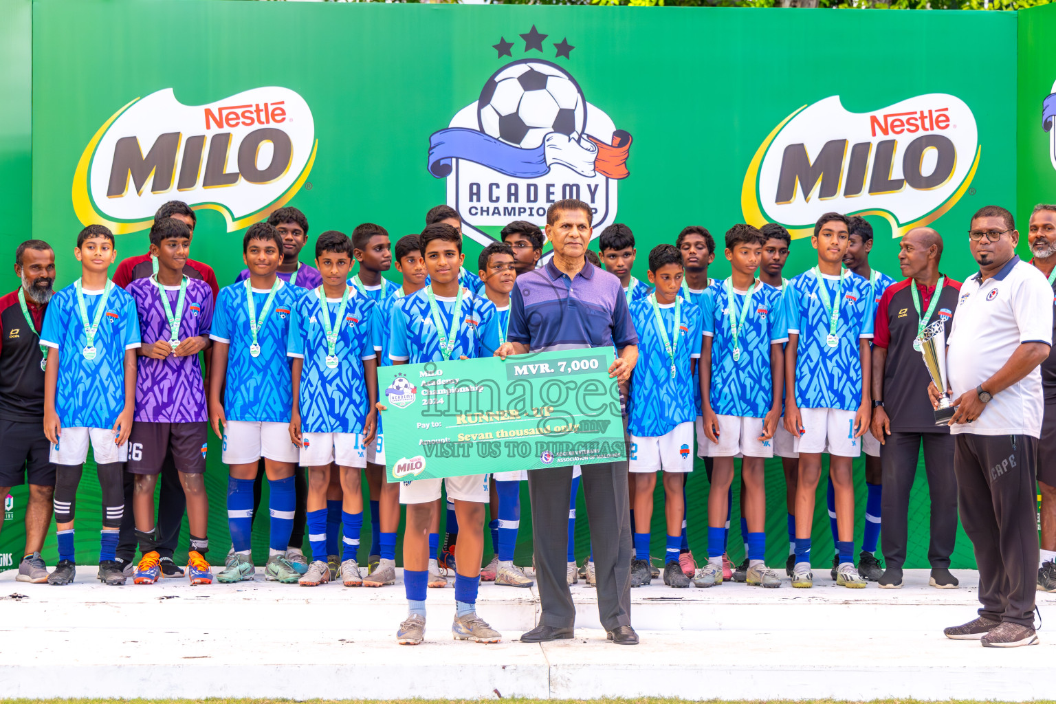 Day 4 of MILO Academy Championship 2024 (U-14) was held in Henveyru Stadium, Male', Maldives on Sunday, 3rd November 2024. Photos: Ismail Thoriq / Images.mv