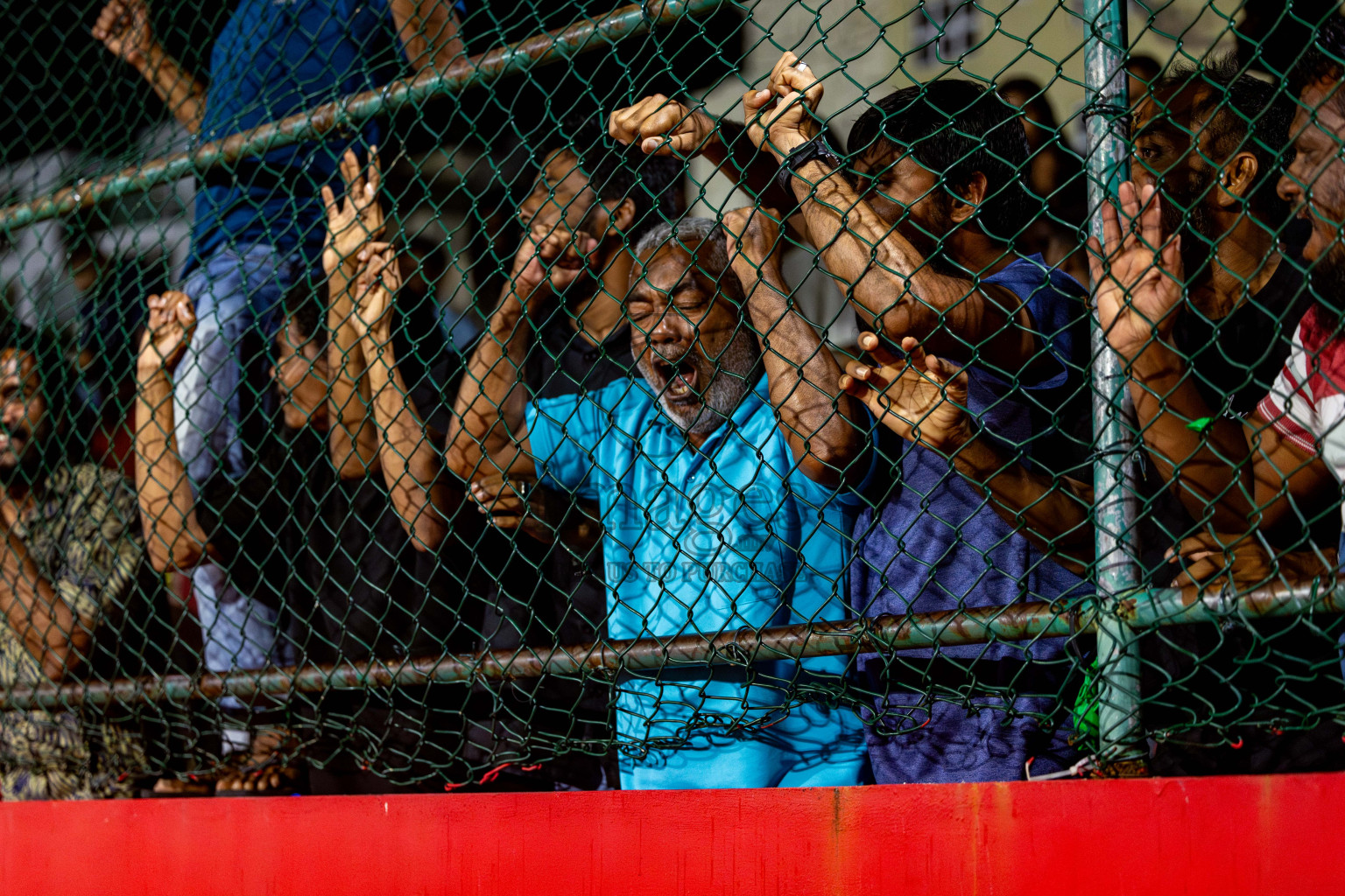 K Maafushi vs K Guraidhoo in Kaafu Atoll Semi Final in Day 24 of Golden Futsal Challenge 2025 was held on Tuesday , 28th January 2025, in Hulhumale', Maldives. Photos: Nausham Waheed / images.mv