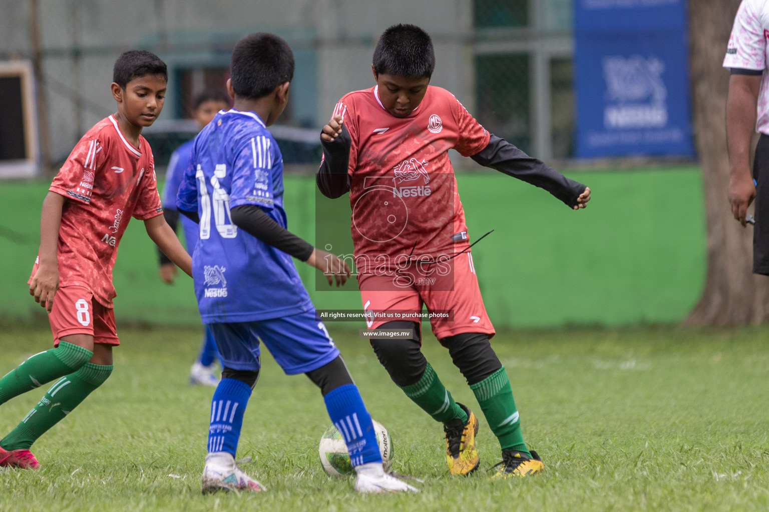 Day 1 of Nestle kids football fiesta, held in Henveyru Football Stadium, Male', Maldives on Wednesday, 11th October 2023 Photos: Shut Abdul Sattar/ Images.mv