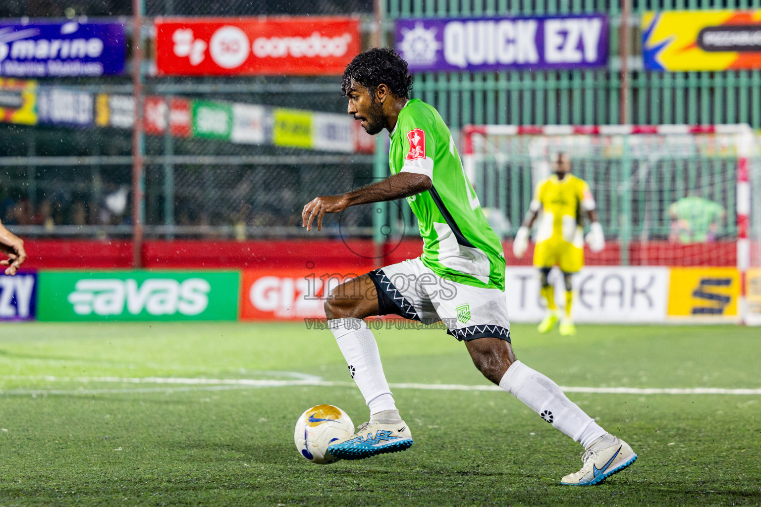 Hdh Naivaadhoo VS Hdh Nolhivaram in Day 9 of Golden Futsal Challenge 2025 was held on Monday, 13th January 2025, in Hulhumale', Maldives Photos: Nausham Waheed , Ismail Thoriq / images.mv