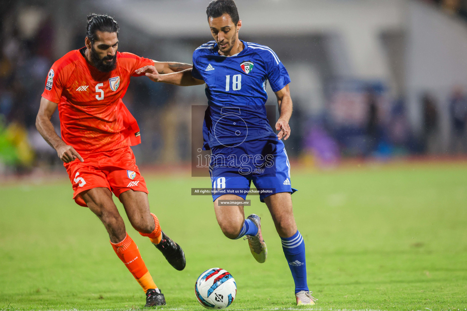 Kuwait vs India in the Final of SAFF Championship 2023 held in Sree Kanteerava Stadium, Bengaluru, India, on Tuesday, 4th July 2023. Photos: Nausham Waheed / images.mv