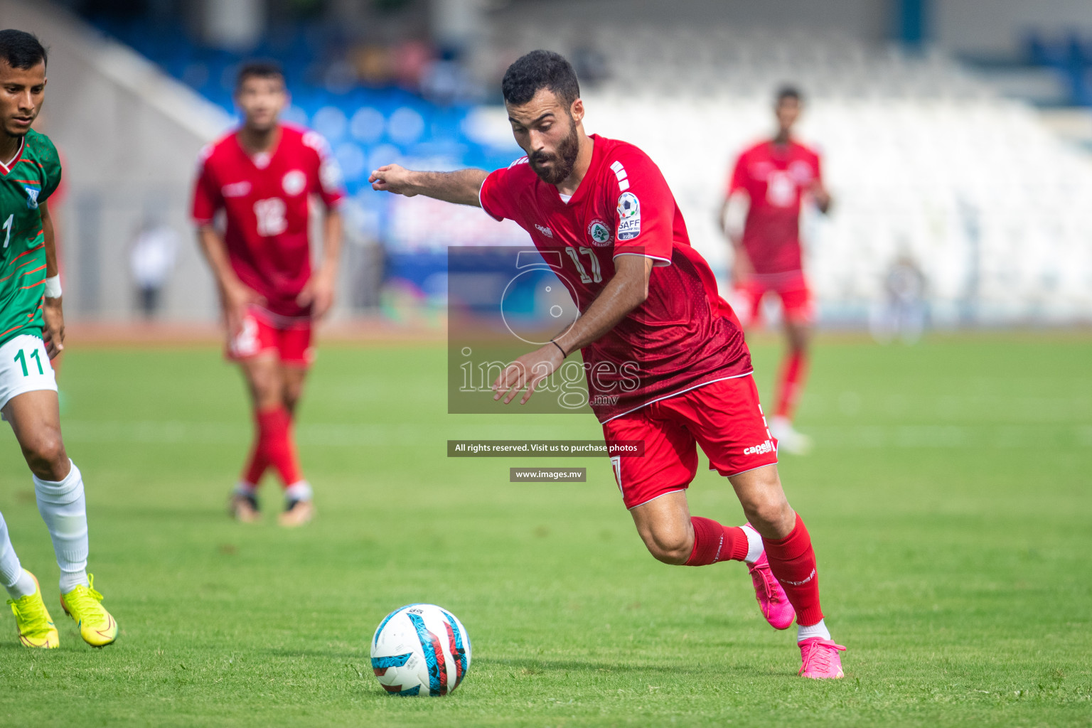 Lebanon vs Bangladesh in SAFF Championship 2023 held in Sree Kanteerava Stadium, Bengaluru, India, on Wednesday, 22nd June 2023. Photos: Nausham Waheed / images.mv