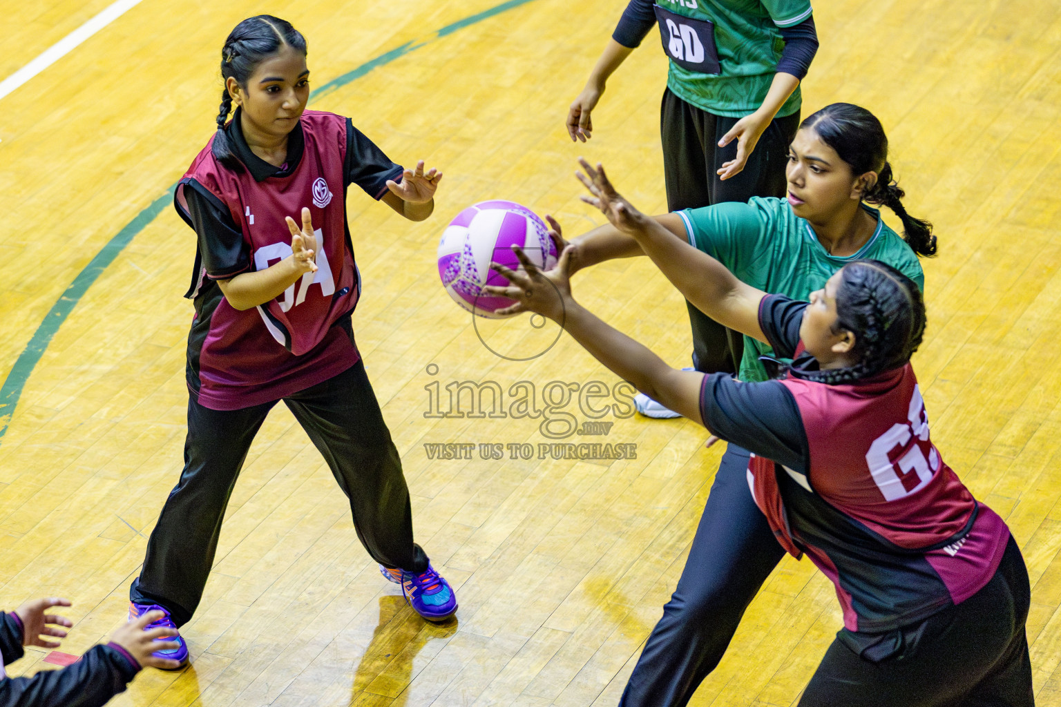 Day 4 of Inter-School Netball Tournament 2025 was held in Social Center Indoor Hall on Tuesday, 21th October 2025. Photos: Areef Adam / images.mv