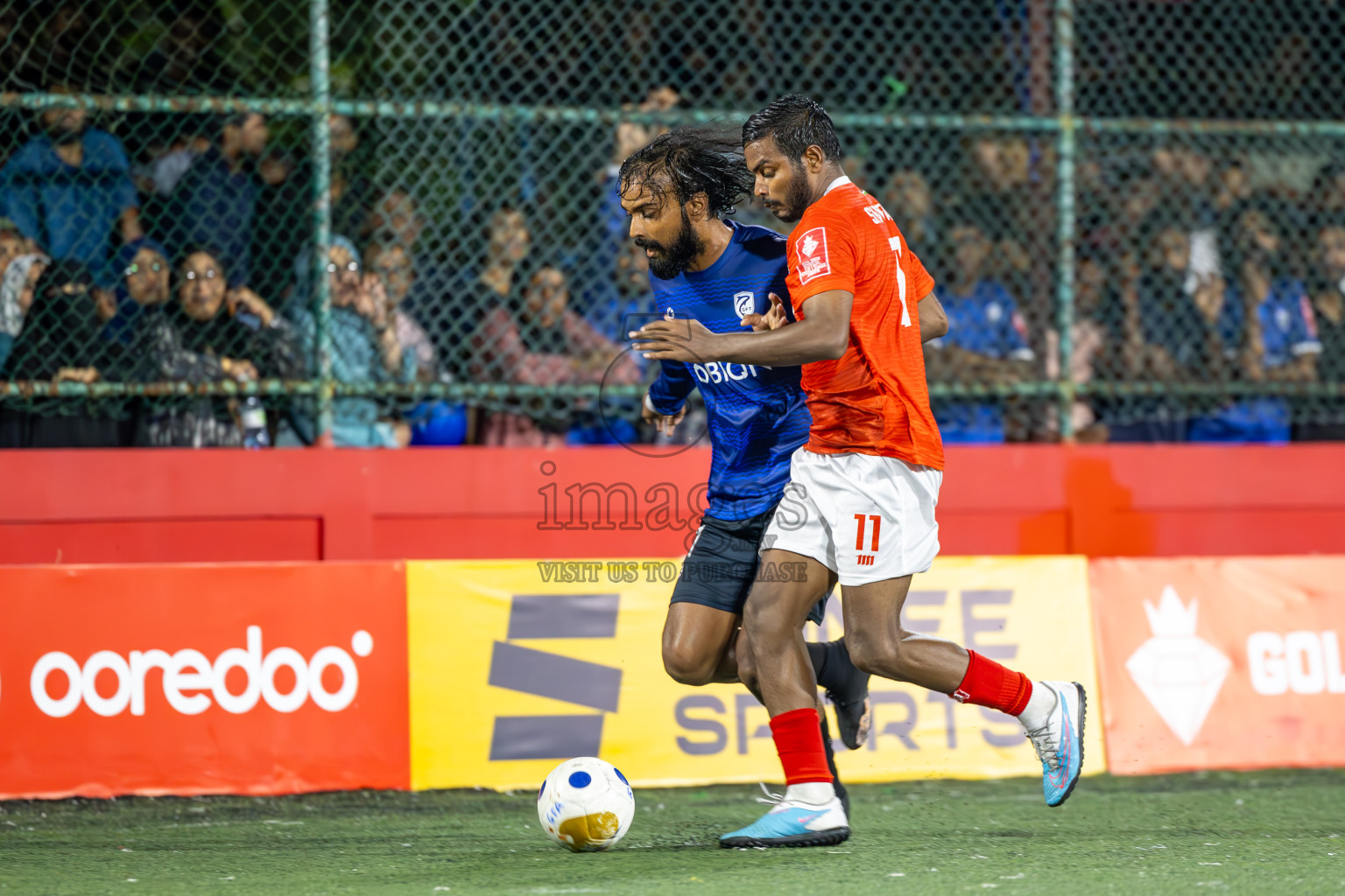 K Gaafaru vs K Kaashidhoo in Kaafu Atoll Semi Final in Day 24 of Golden Futsal Challenge 2025 was held on Tuesday , 28th January 2025, in Hulhumale', Maldives. Photos: Ismail Thoriq / images.mv