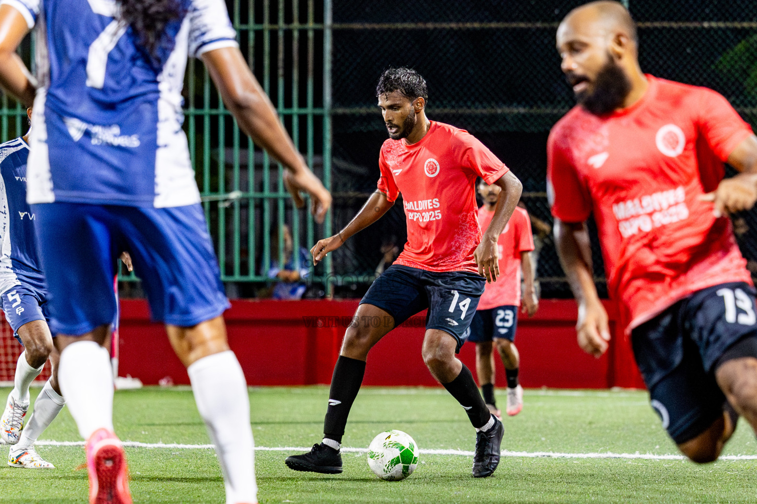 Trade Club vs Villa Travels in Day 3 of Office League 2025 was held on Friday, 18th April 2025 in Hulhumale', Maldives. Photos: Nausham Waheed / images.mv