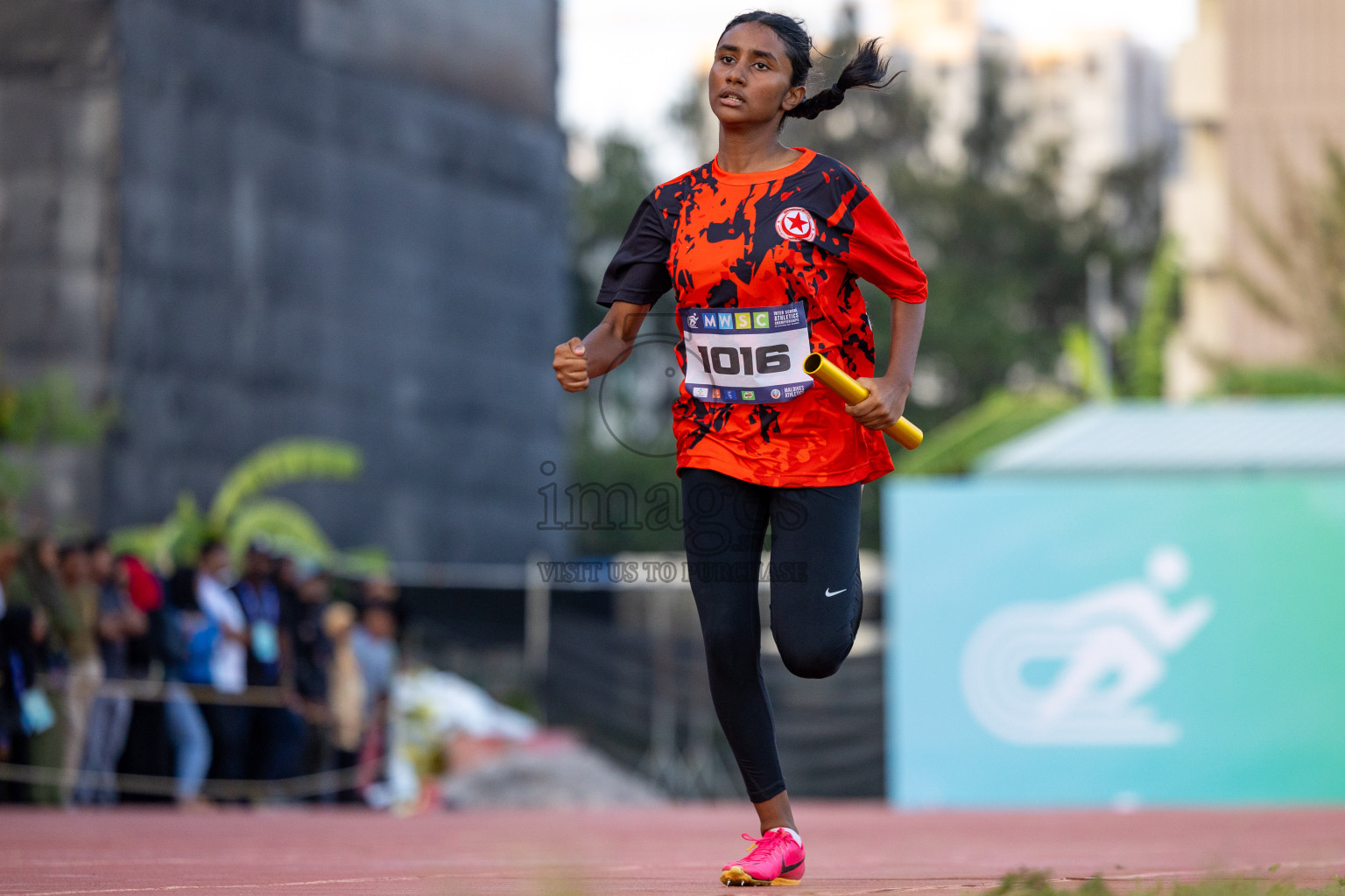 Day 4 of MWSC Interschool Athletics Championships 2024 held in Hulhumale Running Track, Hulhumale, Maldives on Tuesday, 12th November 2024. Photos by: Ismail Thoriq / Images.mv