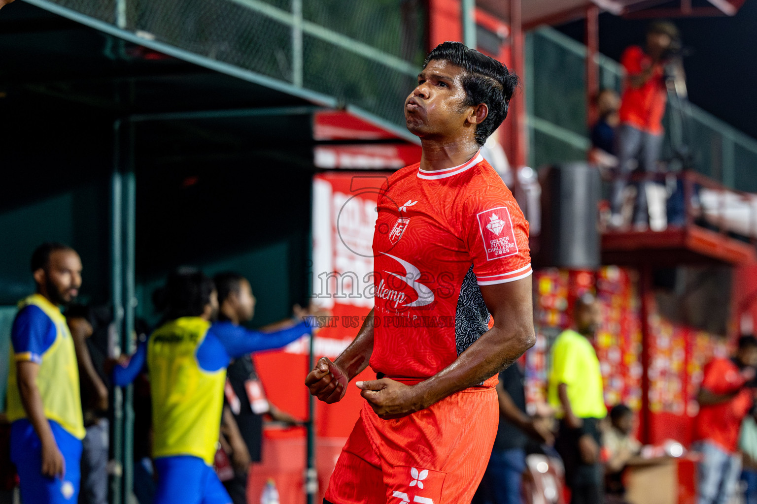 HA Filladhoo vs HA Baarah in Day 13 of Golden Futsal Challenge 2025 was held on Friday, 17th January 2025, in Hulhumale', Maldives 
Photos: Hassan Simah / images.mv
