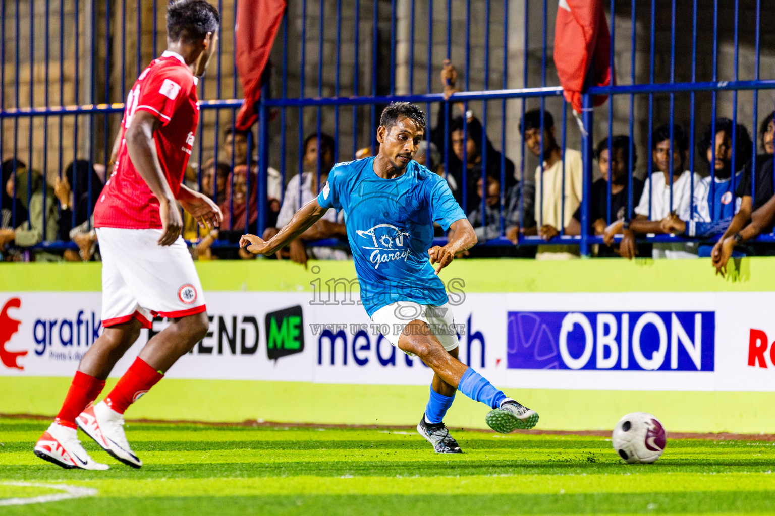 CC Sports Club vs FC Marlins in Day 2 of Eydhafushi Futsal Cup 2024 was held on Tuesday, 9th April 2024, in B Eydhafushi, Maldives Photos: Nausham Waheed / images.mv