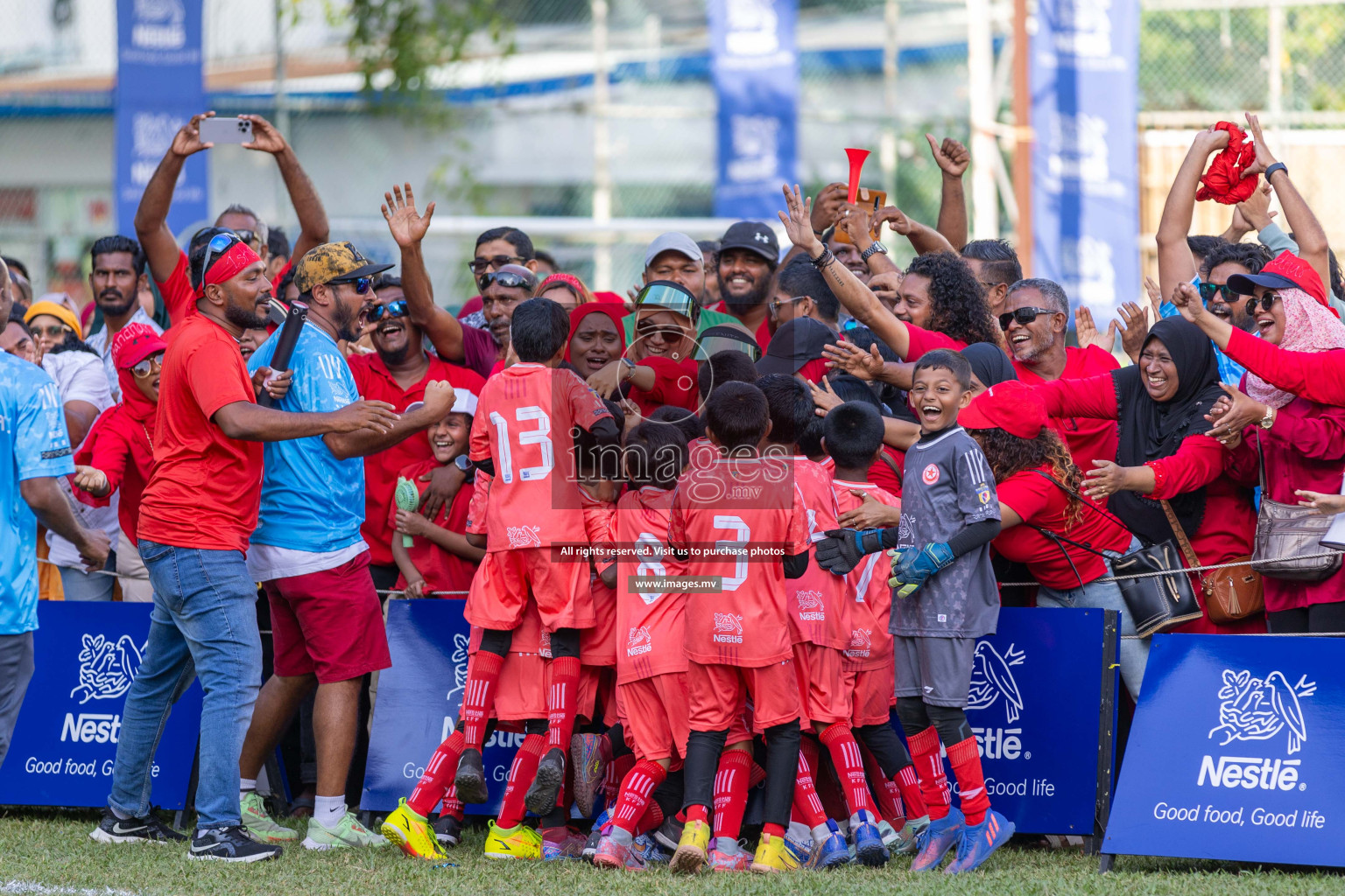 Day 4 of Nestle Kids Football Fiesta, held in Henveyru Football Stadium, Male', Maldives on Saturday, 14th October 2023
Photos: Ismail Thoriq / images.mv