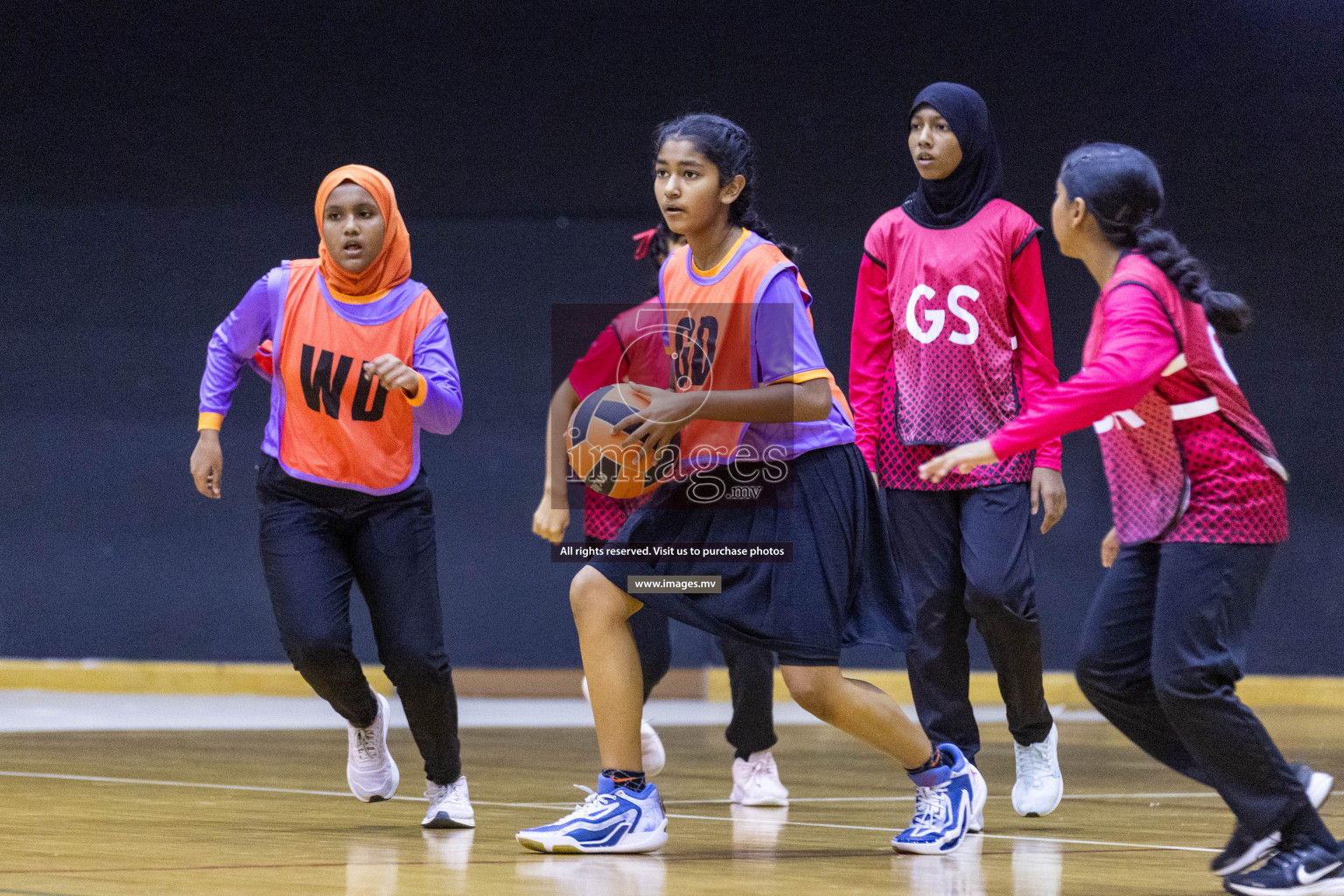 Day5 of 24th Interschool Netball Tournament 2023 was held in Social Center, Male', Maldives on 31st October 2023. Photos: Nausham Waheed / images.mv