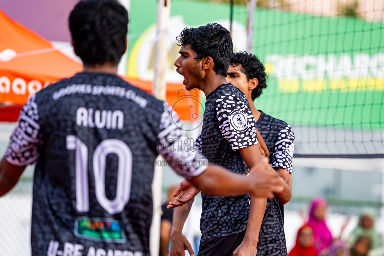 Sports Club Dhirun vs Goodies Sports Club in Milo National Junior Volleyball Championship 2025 Day 3 was held on Monday, 24th November 2025 at Ekuveni Turf Court Male', Maldives. Photos: Nausham Waheed / images.mv