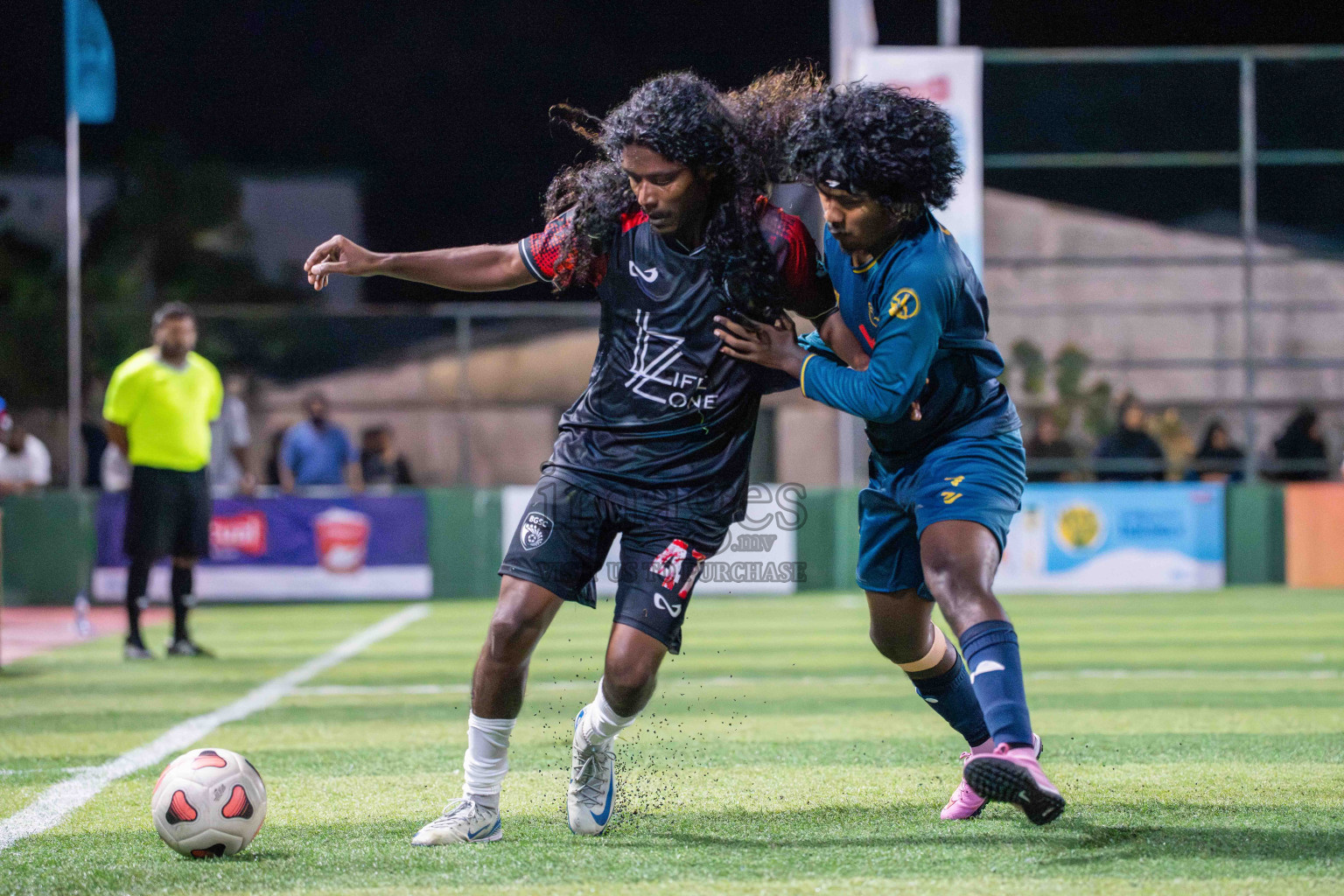 G Star SC VS BGSC in Day 1 - Fonadhoo Youth Futsal Challenge 2025 was held in Fonadhoo Futsal Stadium, L. Fonadhoo, Maldives on Sunday, 26th October 2025 Photos: Arif Rasheed / images.mv