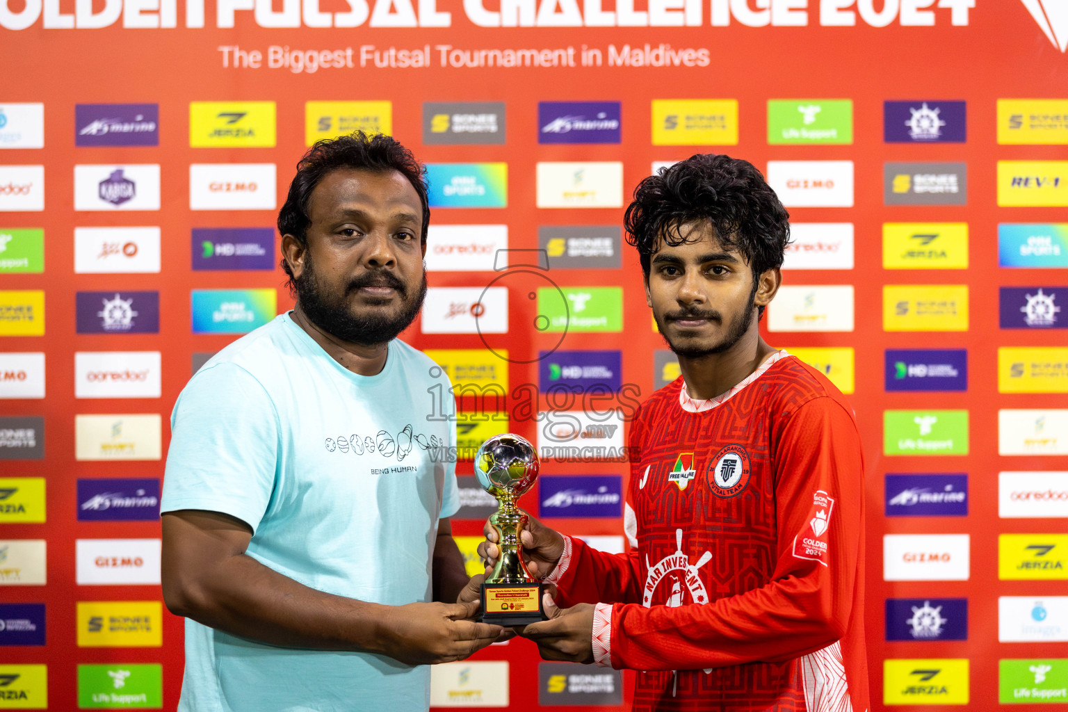 Ha. Maarandhoo vs Ha. Hoarafushi in Day 13 of Golden Futsal Challenge 2024 was held on Saturday, 27th January 2024, in Hulhumale', Maldives Photos: Mohamed Mahfooz Moosa / images.mv