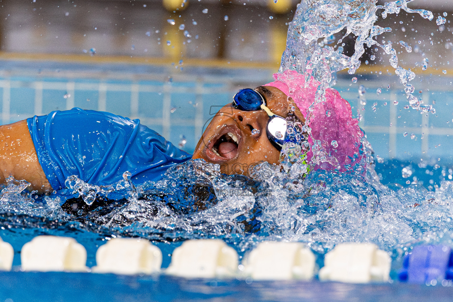 Day 4 of 1st National Short Course Swimming Competition held in Hulhumale', Maldives on Tuesday, 17th June 2025. Photos: Nausham Waheed / images.mv