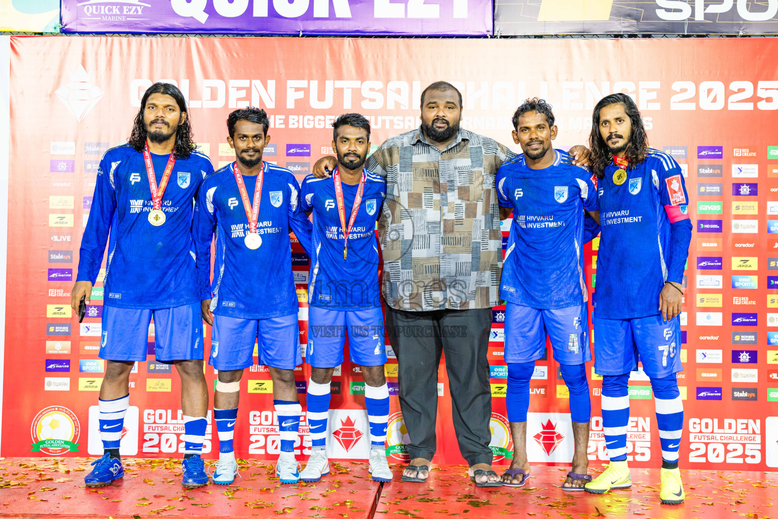 AA. Mathiveri VS AA. Thoddoo in Atoll Round Final on Day 20 of Golden Futsal Challenge 2025 was held on Thursday, 23rd January 2025, in Hulhumale', Maldives. Photos: Abdulla Abeed / images.mv